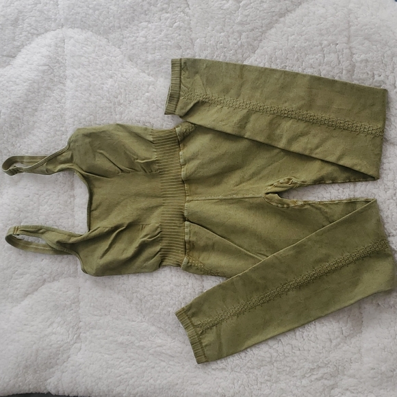 Free People Pants - Free People Good Karma Onesie Matcha